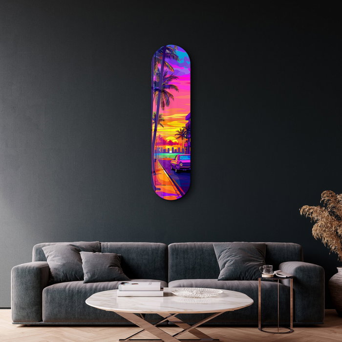Wallity Miami 2 Pintura Decorativa de Vidrio Templado Multicolor